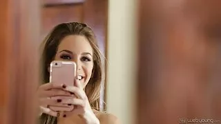 Linda morena com pie ...